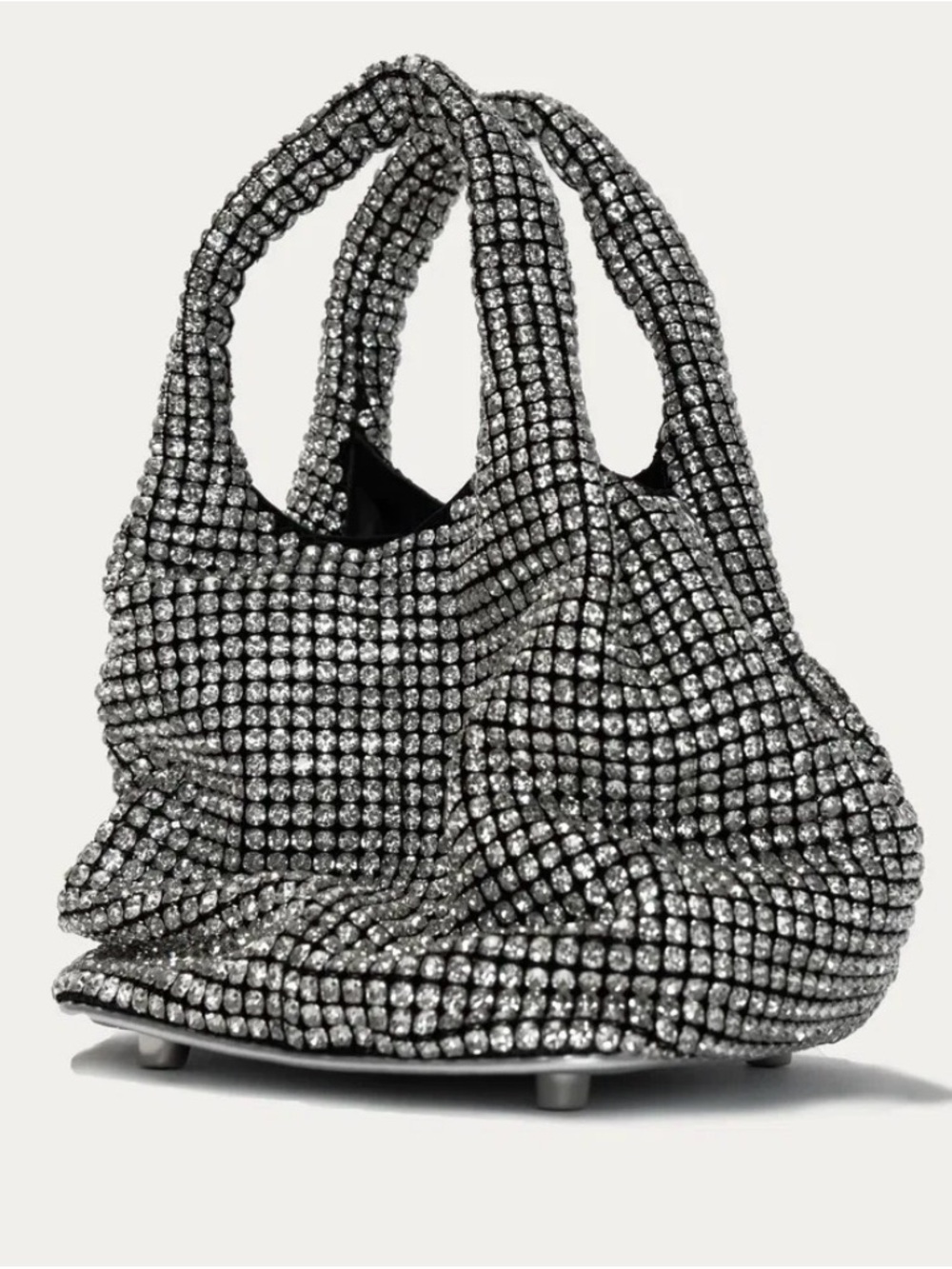 Brilly Silver, the ultimate silver crystal handbag that has redefined elegance